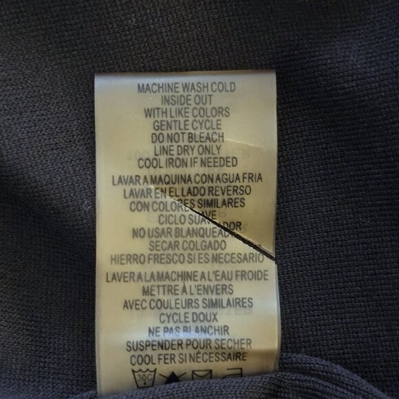 Calvin Klein Black Flocked Geometric Fit & Flare Dress | With Pockets! - Picture 9 of 10